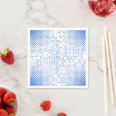 Muster für blaue Pixel Serviette (Beispiel)