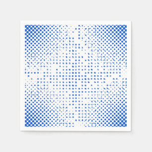 Muster für blaue Pixel Serviette
