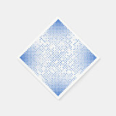 Muster für blaue Pixel Serviette (Ecke)