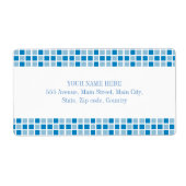 Muster für blaue Quadrate (Vorne)