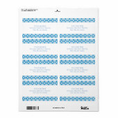 Muster für blaue Quadrate (Vorne)