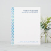 Muster für blaue Quadrate Briefkopf (Stehend Vorderseite)