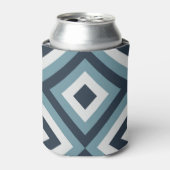 Muster für blaue Quadrate Dosenkühler (Kanne Vorderseite)