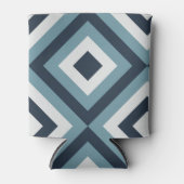 Muster für blaue Quadrate Dosenkühler (Vorderseite)