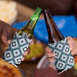 Muster für blaue Quadrate Dosenkühler