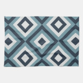 Muster für blaue Quadrate Geschirrtuch (Horizontal)