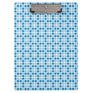 Muster für blaue Quadrate Klemmbrett