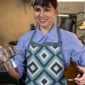 Muster für blaue Quadrate Schürze