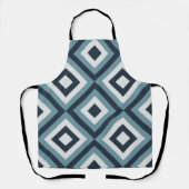 Muster für blaue Quadrate Schürze (Vorderseite)