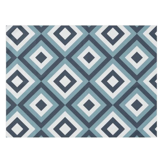 Muster für blaue Quadrate Tischdecke (Vorderseite (Horizontal))