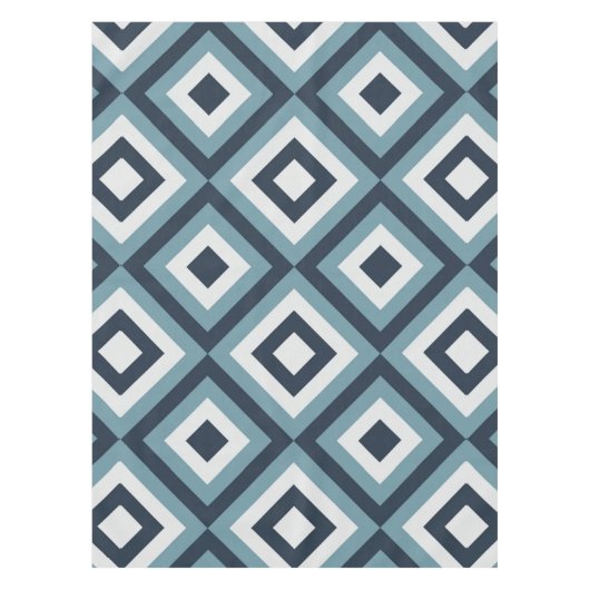 Muster für blaue Quadrate Tischdecke (Vorderseite)
