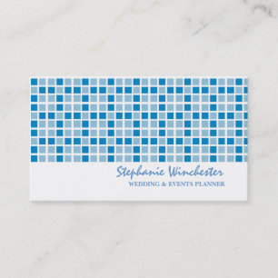 Muster für blaue Quadrate Visitenkarte