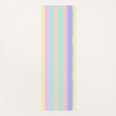 Muster für blaue rosa grüne Pastellstreifen Yogamatte (Vorderseite)