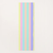 Muster für blaue rosa grüne Pastellstreifen Yogamatte (Rückseite)