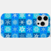 Muster für blaue Schneeflocken Case-Mate iPhone Hülle (Rückseite (Horizontal))