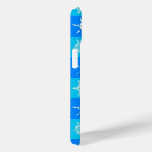 Muster für blaue Schneeflocken Case-Mate iPhone Hülle (Rückseite / Rechts)