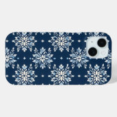 Muster für blaue Schneeflocken Case-Mate iPhone Hülle (Rückseite (Horizontal))