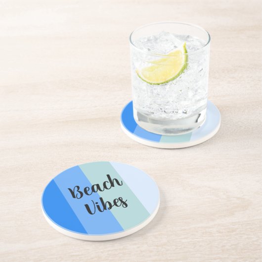 Muster für blaue Streifen Getränkeuntersetzer (Seite)