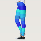 Muster für blaue Streifen Leggings (Links)