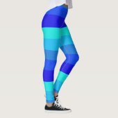 Muster für blaue Streifen Leggings (Rechts)
