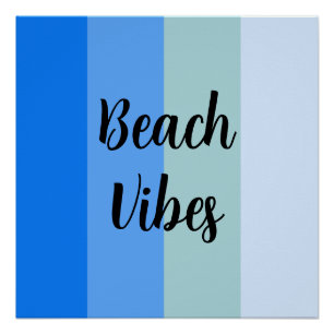 Muster für blaue Streifen Poster