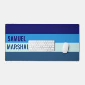 Muster für blaue Streifen Schreibtischunterlage (Tastatur & Maus)