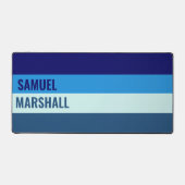 Muster für blaue Streifen Schreibtischunterlage (Vorderseite)