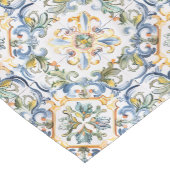 Muster für blaue Tile Kurzer Tischläufer (Ecke)