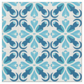 Muster für blaue Tile Stoff (Nahaufnahme)