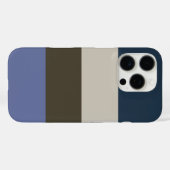 Muster für blaue und braune Streifen Case-Mate iPhone Hülle (Rückseite (Horizontal))