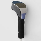 Muster für blaue und braune Streifen Golf Headcover (angewinkelt)