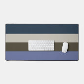 Muster für blaue und braune Streifen Schreibtischunterlage (Tastatur & Maus)