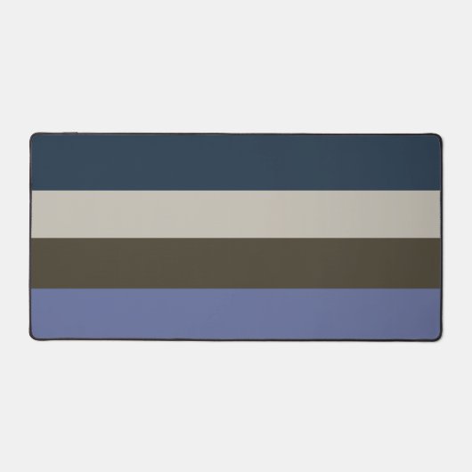 Muster für blaue und braune Streifen Schreibtischunterlage (Vorderseite)