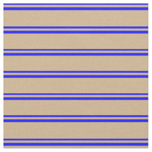 Muster für blaue und farbige Linien mit Tan Stoff