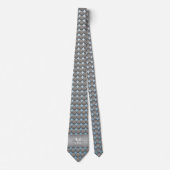 Muster für blaue und graue Polka-Dots Krawatte (Vorderseite)