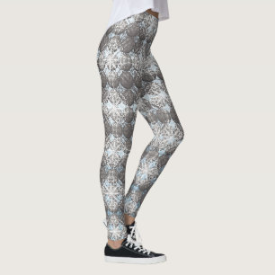 Muster für blaue und graue Polka-Dots Leggings