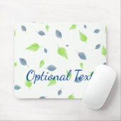 Muster für blaue und grüne Blätter Mousepad (Mit Mouse)
