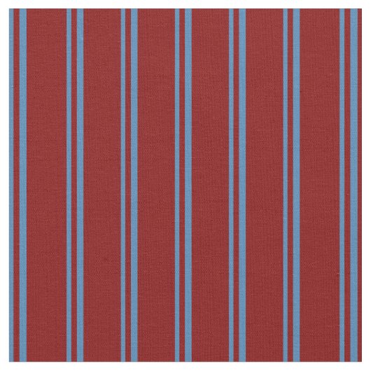 Muster für blaue und maroon farbige Streifen Stoff (Nahaufnahme)