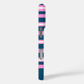 Muster für blaue und rosa Streifen Personalisiert Case-Mate iPhone Hülle (Rückseite / Rechts)