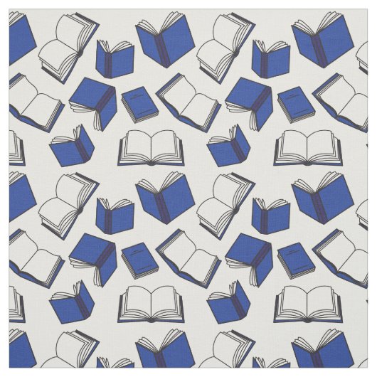 Muster für blaue und weiße Bücher Stoff (Muster)