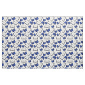 Muster für blaue und weiße Bücher Stoff (Fat Quarter (45,7 x 55,9 cm))