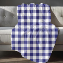 Muster für blaue und weiße Gingham-Karos