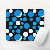 Muster für blaue und weiße Kreise Mousepad (Mit Mouse)