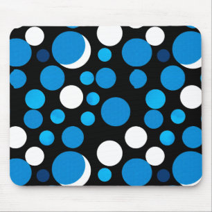 Muster für blaue und weiße Kreise Mousepad