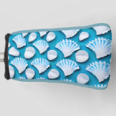 Muster für blaue und weiße Ozeane Golf Headcover (Vorderseite)