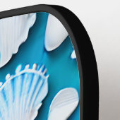 Muster für blaue und weiße Ozeane Pickleball Schläger (Linke Seite)