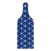 Muster für blaue und weiße Schibori-Linien Schneidebrett (Vorderseite)