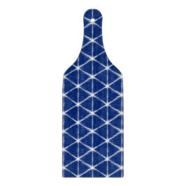 Muster für blaue und weiße Schibori-Linien Schneidebrett