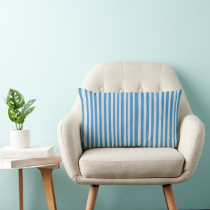 Muster für blaue Vintage Streifen Lendenkissen