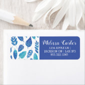 Muster für blaue Wasserfarben-Blätter (Insitu)